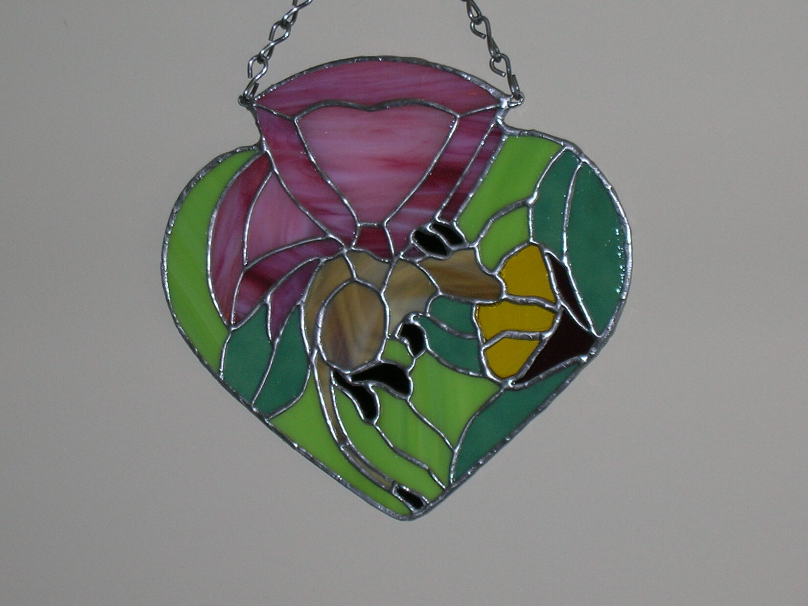 Stained-glass rendition of the Buttergerbil from Shaenon K. Garrity's "Narbonic"